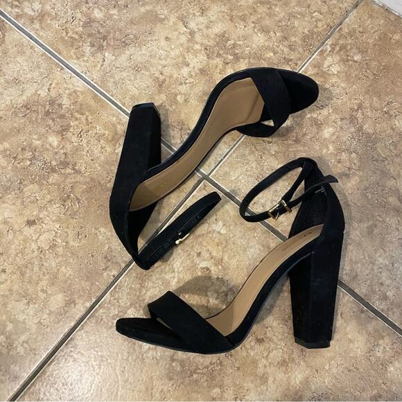 Express Classic Black High Block Heel Size 7 - Picture 2 of 7